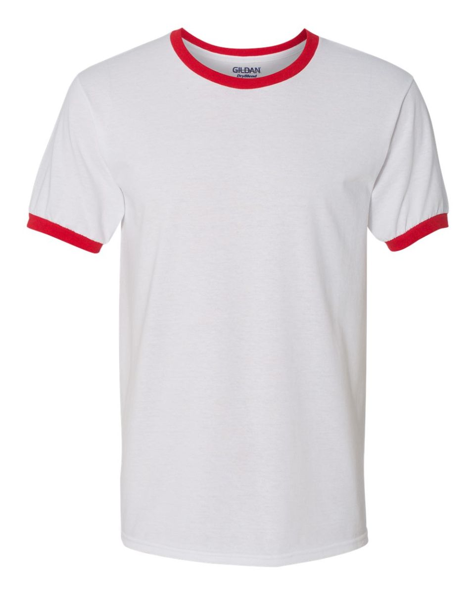 red white ringer t shirt