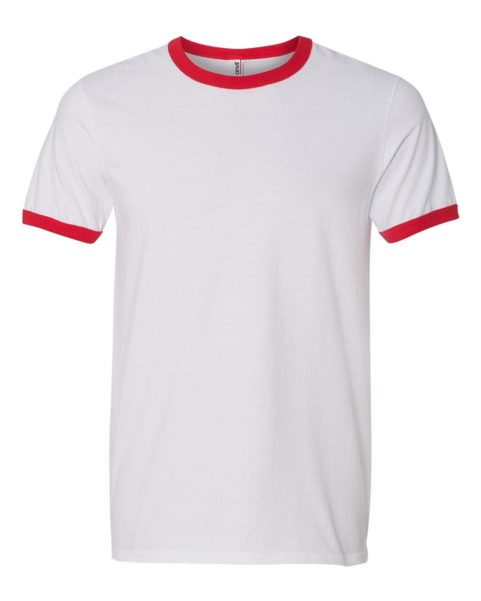 red white ringer t shirt