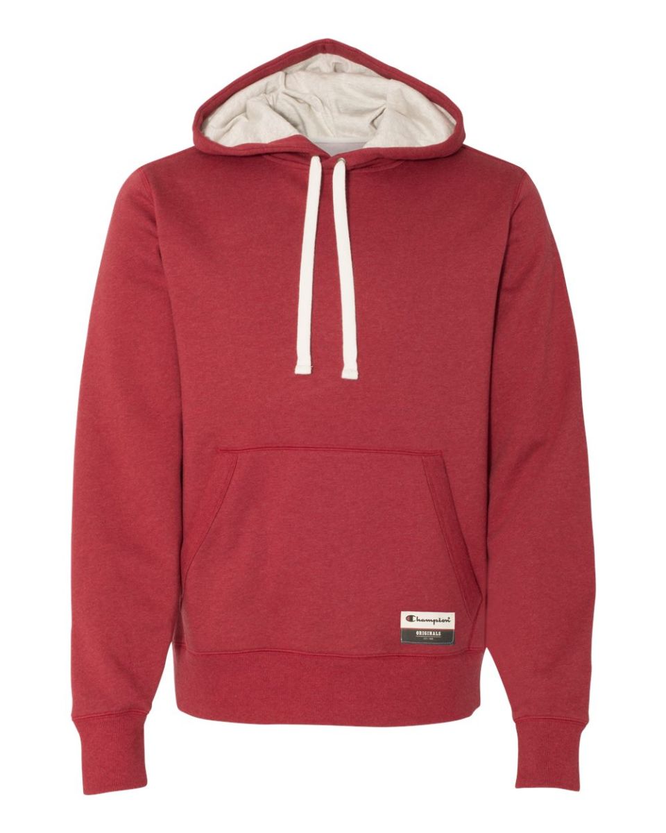 champion men's authentic originals sueded pullover hoodie