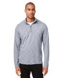 North End NE415 Men's Eclipse Jacquard Quarter-Zip in Classc navy hthr
