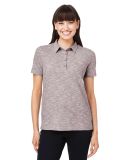 North End NE115W Ladies' Eclipse Jacquard Polo in Burgundy heather