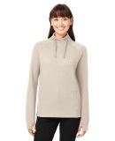 North End NE200W Ladies' Rhythm Waffle Pullover in Oatmeal
