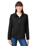 North End NE810W Ladies' Aura Lightweight Packable in Black/ carbon