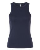 American Apparel BR2101 Women's Baby Rib Tank in Navy