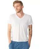 Alternative 4532 Perfect Organic Pima V-Neck T-Shirt WHITE
