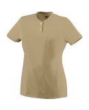 Augusta Sportswear 1212 Women's Wicking Two-Button Jersey Vegas Gold