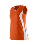 Augusta Sportswear 1236 Girls' Triumph Jersey Orange/ White