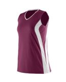 Augusta Sportswear 1236 Girls' Triumph Jersey Maroon/ White