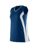 Augusta Sportswear 1236 Girls' Triumph Jersey Navy/ White