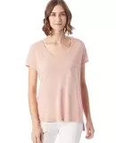 Alternative 12412 Women's Washed Slub Favorite Pocket T-Shirt ROSE QUARTZ PIGM
