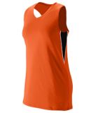Augusta Sportswear 1291 Girls' Inferno Jersey Orange/ Black/ White