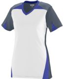 Augusta Sportswear 1365 Women's Matrix Jersey Graphite/ White/ Purple