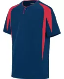 Augusta Sportswear 1546 Youth Flyball Jersey Navy/ Red