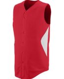 Augusta Sportswear 1653 Youth Sleeveless Wheel House Jersey Red/ White