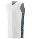 Augusta Sportswear 1720 Fast Break Game Jersey White/ Graphite/ Black Print