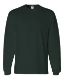363LS Jerzees Adult HiDENSI-TTM Long-Sleeve Cotton T-Shirt Forest Green