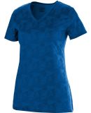 Augusta Sportswear 1792 Women's Elevate Wicking T-Shirt Royal/ Black Print