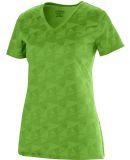 Augusta Sportswear 1792 Women's Elevate Wicking T-Shirt Lime/ Black Print