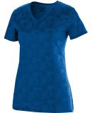 Augusta Sportswear 1793 Girls' Elevate Wicking T-Shirt Royal/ Black Print