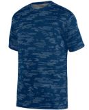 Augusta Sportswear 1802 Youth Sleet Wicking Tee Navy/ Silver
