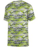 Augusta Sportswear 1805 Mod Camo Wicking Tee Lime Mod