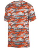 Augusta Sportswear 1805 Mod Camo Wicking Tee Orange Mod