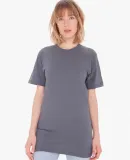 American Apparel 2001TLW Unisex Tall Fine Jersey Short-Sleeve T-Shirt Asphalt