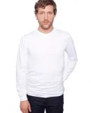 American Apparel 2007ORW Unisex Organic Fine Jersey Long-Sleeve T-Shirt White