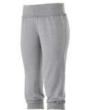 Augusta Sportswear 2108 Women's French Terry Capri Heritage Oxford Grey