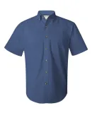 FeatherLite 6281 Short Sleeve Twill Shirt Tall Sizes Pacific Blue