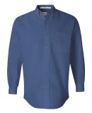 FeatherLite 7281 Long Sleeve Twill Shirt Tall Sizes Pacific Blue