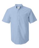 FeatherLite 0231 Short Sleeve Stain Resistant Oxford Shirt Light Blue