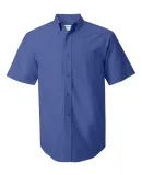 FeatherLite 6231 Short Sleeve Oxford Shirt Tall Sizes French Blue