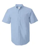 FeatherLite 6231 Short Sleeve Oxford Shirt Tall Sizes Light Blue