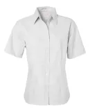 FeatherLite 5231 Women's Short Sleeve Stain Resistant Oxford Shirt White