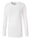 J America 8234 Ladies' Cortney Long Sleeve Thermal T-Shirt White