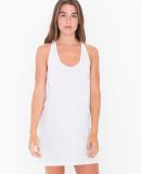 American Apparel 2335W Ladies' Fine Jersey Racerback Tank Dress White