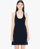 American Apparel 2335W Ladies' Fine Jersey Racerback Tank Dress Black