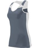 Augusta Sportswear 2426 Women's Zentense Tank Graphite/ White