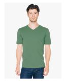 American Apparel 24321OW Unisex Organic Fine Jersey Short-Sleeve Classic V-Neck Pine