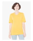 American Apparel 24321OW Unisex Organic Fine Jersey Short-Sleeve Classic V-Neck Pollen