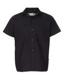 Chef Designs 5020 Poplin Cook Shirt with Gripper Closures Black