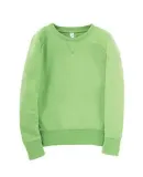 LAT 2652 Girls' Slouchy French Terry Pullover KEY LIME