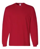 363LS Jerzees Adult HiDENSI-TTM Long-Sleeve Cotton T-Shirt True Red