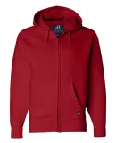 J. America - Premium Full-Zip Hooded Sweatshirt - 8821 Red
