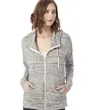 Alternative 2896 Women's Eco Jersey Cool Down Hooded Full-Zip URBAN GREY