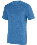 Augusta Sportswear 2950 Intensify Black Heather Training Tee Columbia Blue