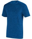 Augusta Sportswear 2950 Intensify Black Heather Training Tee Royal