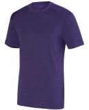 Augusta Sportswear 2950 Intensify Black Heather Training Tee Purple