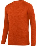 Augusta Sportswear 2953 Intensify Black Heather Long Sleeve Tee Orange